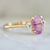 Birthday Cake Pink Oval Cut Opalescent Sapphire Ring