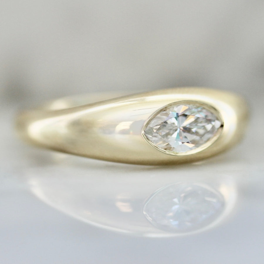 
            Fever Dream White Marquise Cut Diamond Ring