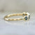 Firefly Teal Hexagon Cut Sapphire Ring