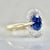 Magnum Opus Blue Oval Cut Sapphire Ring