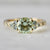 Mint Round Cut Tourmaline Ring