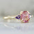 Pink 182 Cushion Cut Opalescent Sapphire Ring