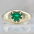 Sour Apple Heart Cut Emerald Bombe Ring