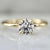 White Round Cut Lab Diamond Ring