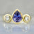 Wild Hyacinth Purple Pear Cut Sapphire Ring