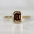 Champagne Emerald Cut Diamond Ring