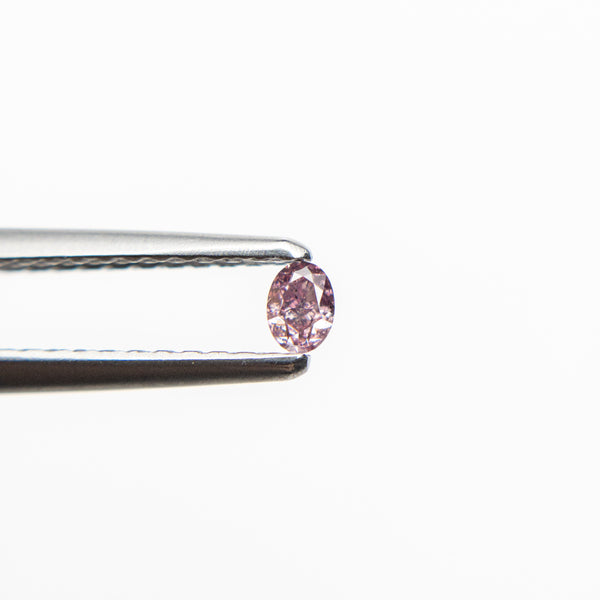 0.07ct 2.83x2.07x1.48mm Argyle Fancy Intense Purple Pink Oval Brilliant 18680-11 - Misfit Diamonds
