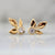 Frond of You White Brilliant Cut Diamond Studs