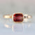 Watermelon Crush Emerald Cut Tourmaline Ring