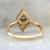 Michet Salt & Pepper Kite Rose Cut Diamond Ring in Yellow Gold
