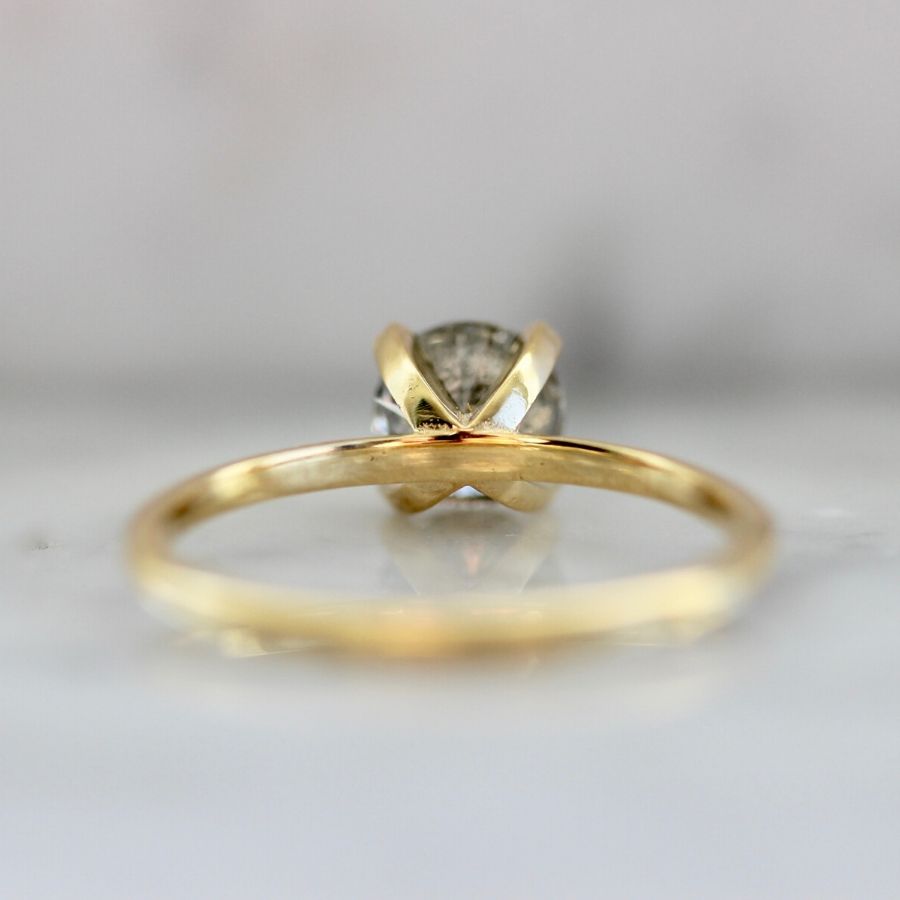 
            Stella Salt &amp; Pepper Diamond Ring in Yellow Gold