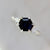 Brambleberry Midnight Blue Hexagon Cut Sapphire & Diamond Ring