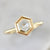 Fair Verona Champagne Hexagon Rose Cut Diamond Ring
