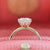 Peachy Keen Icy Salt & Pepper Round Brilliant Cut Diamond Ring