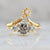 Dolce Salt & Pepper Round Brilliant Cut Diamond Trilogy Ring