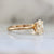 Ibiza Sun Champagne Oval Cut Diamond Ring In Peach Gold