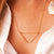 Kim Drosdick V Shaped Yellow Gold Necklace