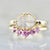 Papillon Pink Opalescent Sapphire Band