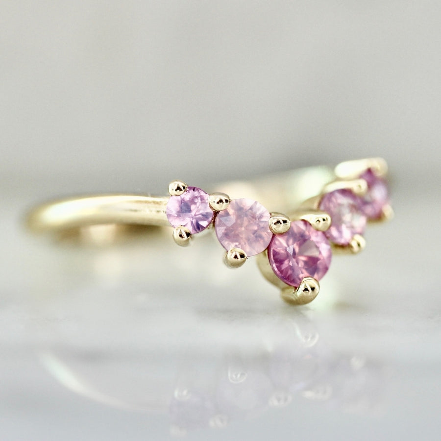 
            Power Trip Pink Opalescent Sapphire Band