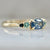 Summer Trifle Blue Oval Cut Sapphire Ring
