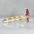 Valley Girl Pink Geo Pear Cut Sapphire Ring