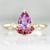 Valley Girl Pink Geo Pear Cut Sapphire Ring