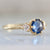 Emily Gill Ring Current Ring Size 6.75 Cici Blue Sapphire & Diamond Ring