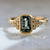 Emily Gill Ring Yves Green Sapphire & Diamond Ring in Yellow Gold