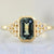 Emily Gill Ring Yves Green Sapphire & Diamond Ring in Yellow Gold