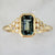 Emily Gill Ring Yves Green Sapphire & Diamond Ring in Yellow Gold
