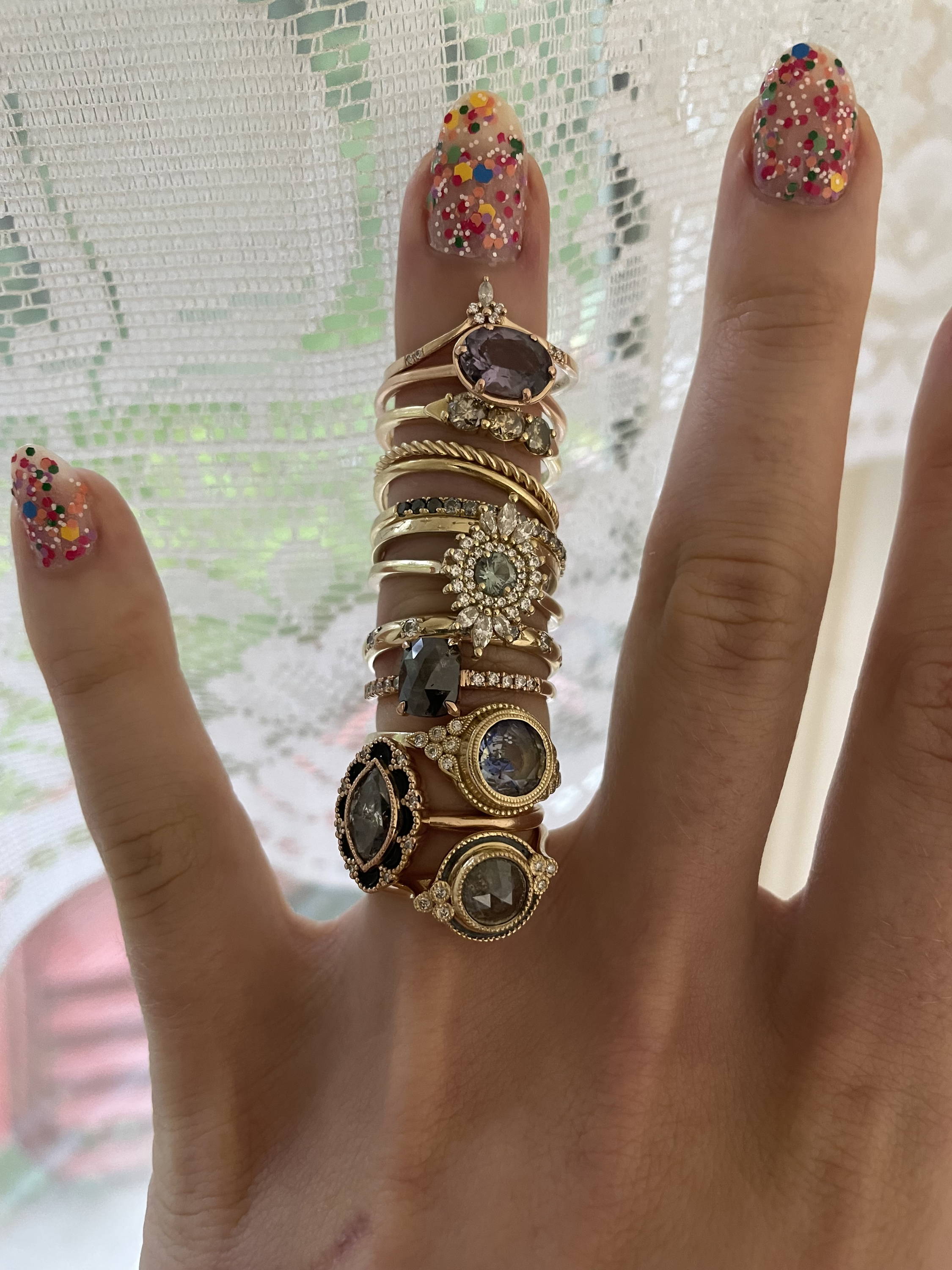 so much bling at the Louis Vuitton Fine Jewelry Popup at The