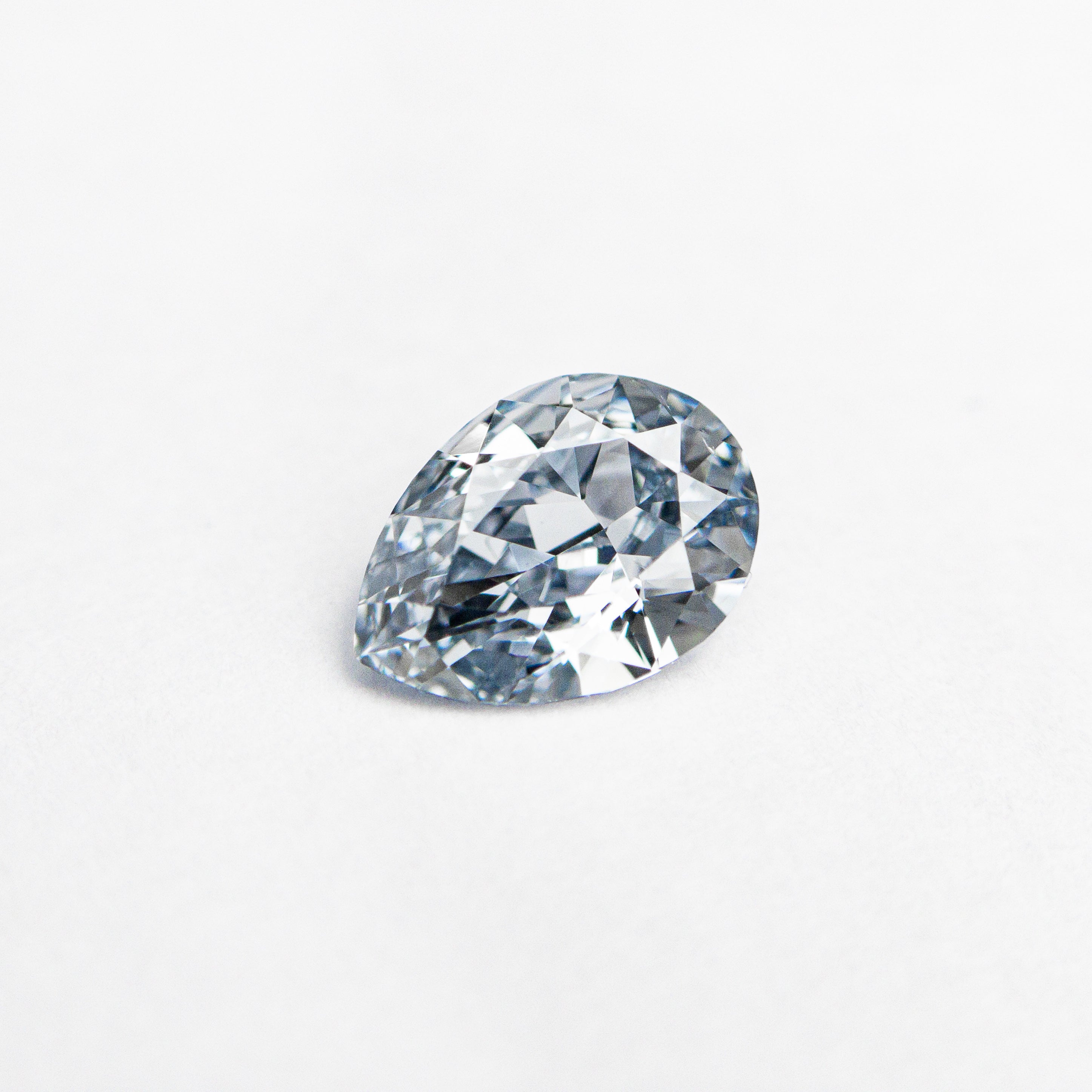 0.60 CT Pera Forma Diamante Naturale Loose Diamond Naturale Grigio Nero  Diamante Pera Forma Sale sciolto e Pepe Diamante Vero Diamante -  Italia