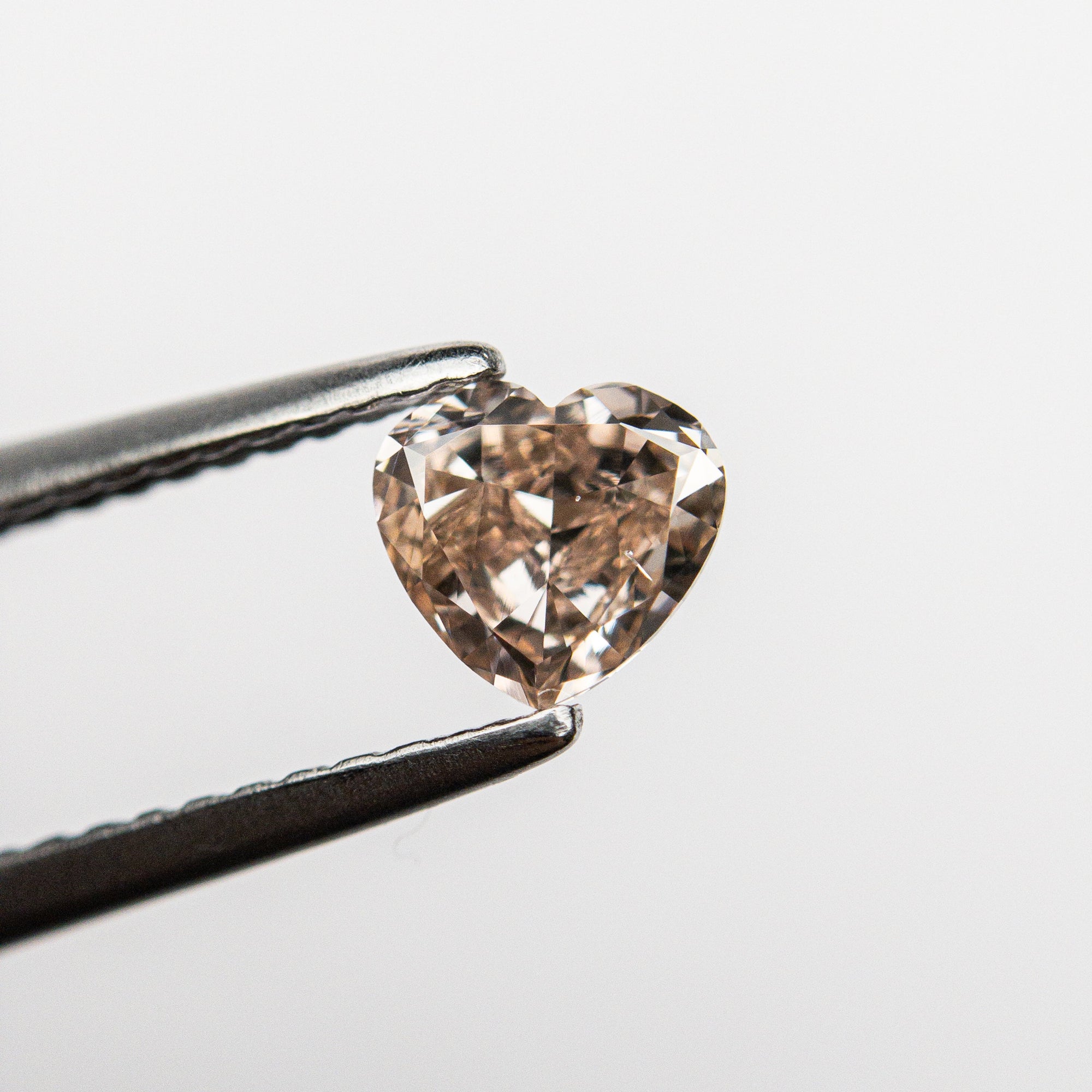 0.44ct 4.83x5.16x2.60mm GIA VS2 Fancy Deep Brown-Pink Heart