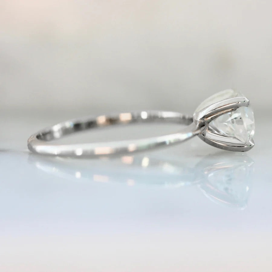 1.31 Carat Stella Old European Cut Diamond Ring