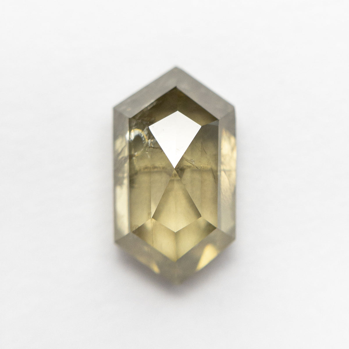 
            3.51ct 11.96x6.72ctx4.71mm Hexagon Rosecut 19048-11 - Misfit Diamonds