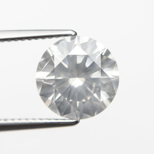 4.00ct 10.13x10.12x6.25mm GIA I2 Fancy White Round Brilliant 19263-01 - Misfit Diamonds