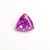 1.42ct 6.64x6.63x4.49mm Pink Trillion Brilliant Sapphire 19524-01