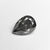 1.01ct 7.83x5.42x3.38mm Fancy Dark Grey Pear Brilliant 19913-01