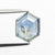 2.82ct 9.69x7.63x3.49mm Hexagon Rosecut Sapphire 21603-23