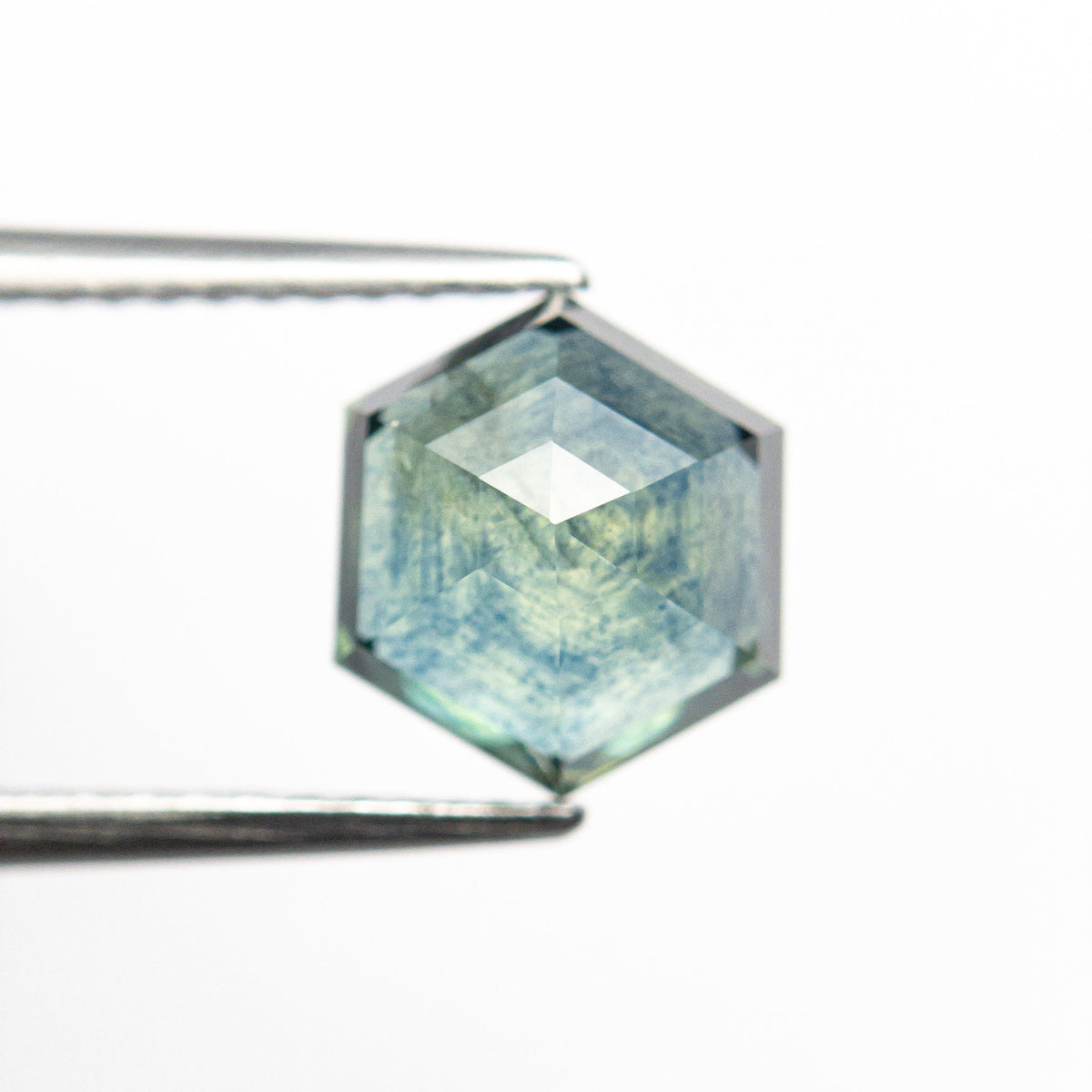 
            2.34ct 8.22x6.96x4.50mm Teal Hexagon Rosecut Sapphire 21603-26