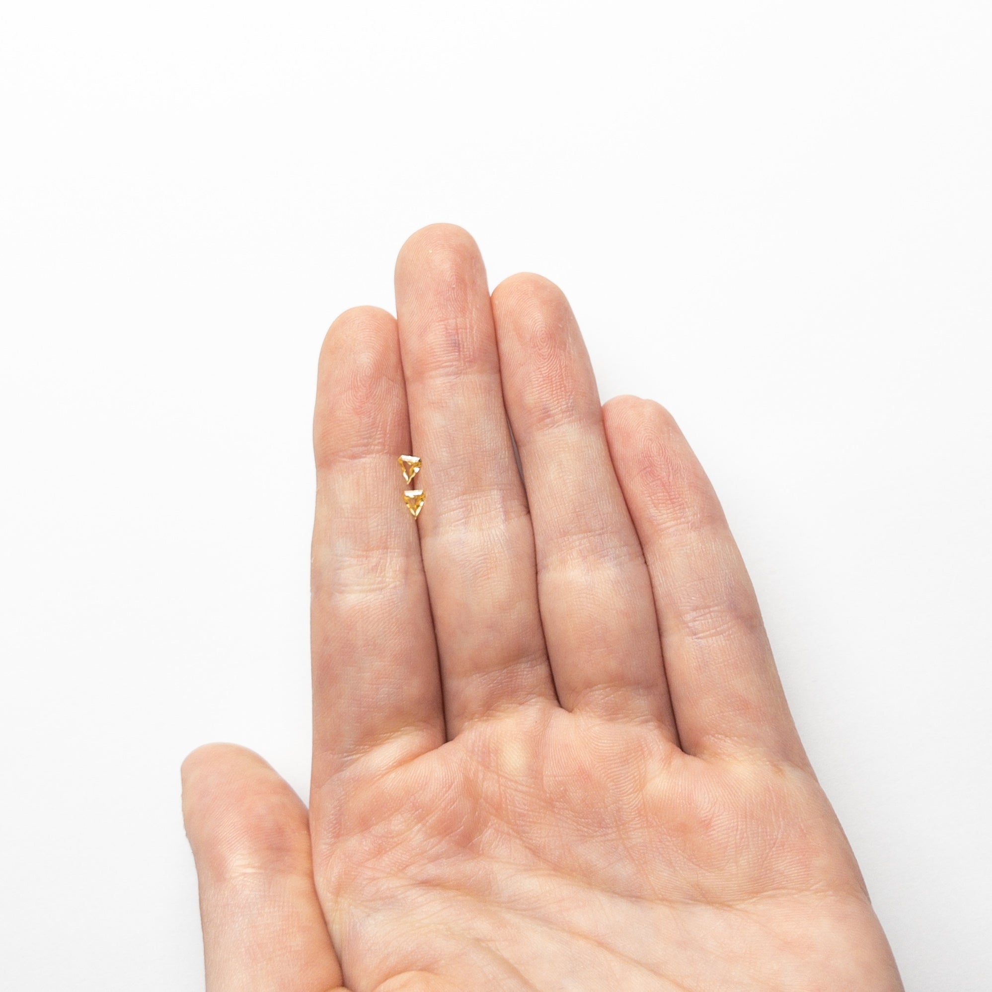 0.21cttw 2pc 4.00x3.50x1.29mm 4.02x3.52x1.34mm Shield Step Cut Sapphire Matching Pair Sapphire 22792-01