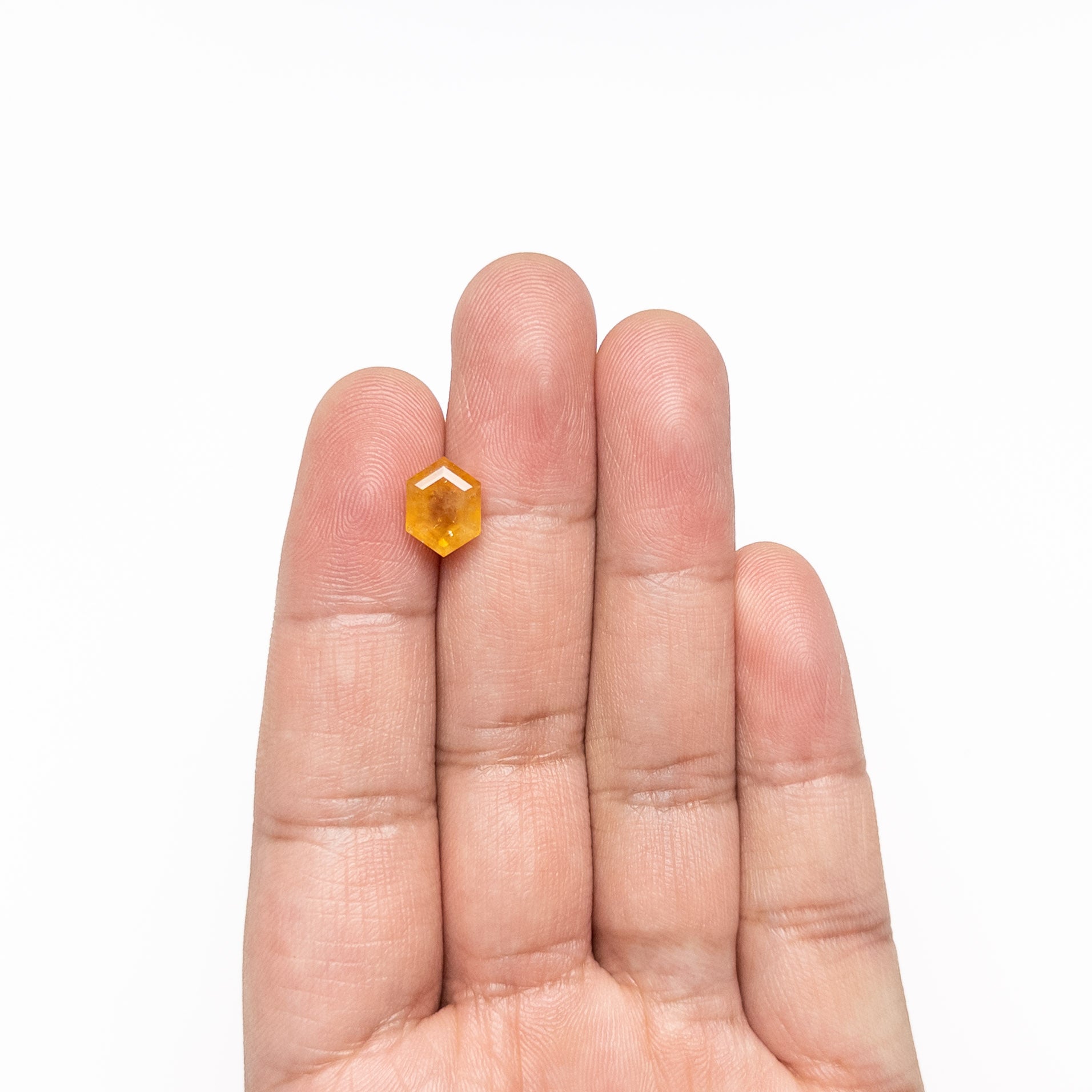 3.77ct 10.22x7.63x5.50mm Hexagon Step Cut Sapphire 24185-01