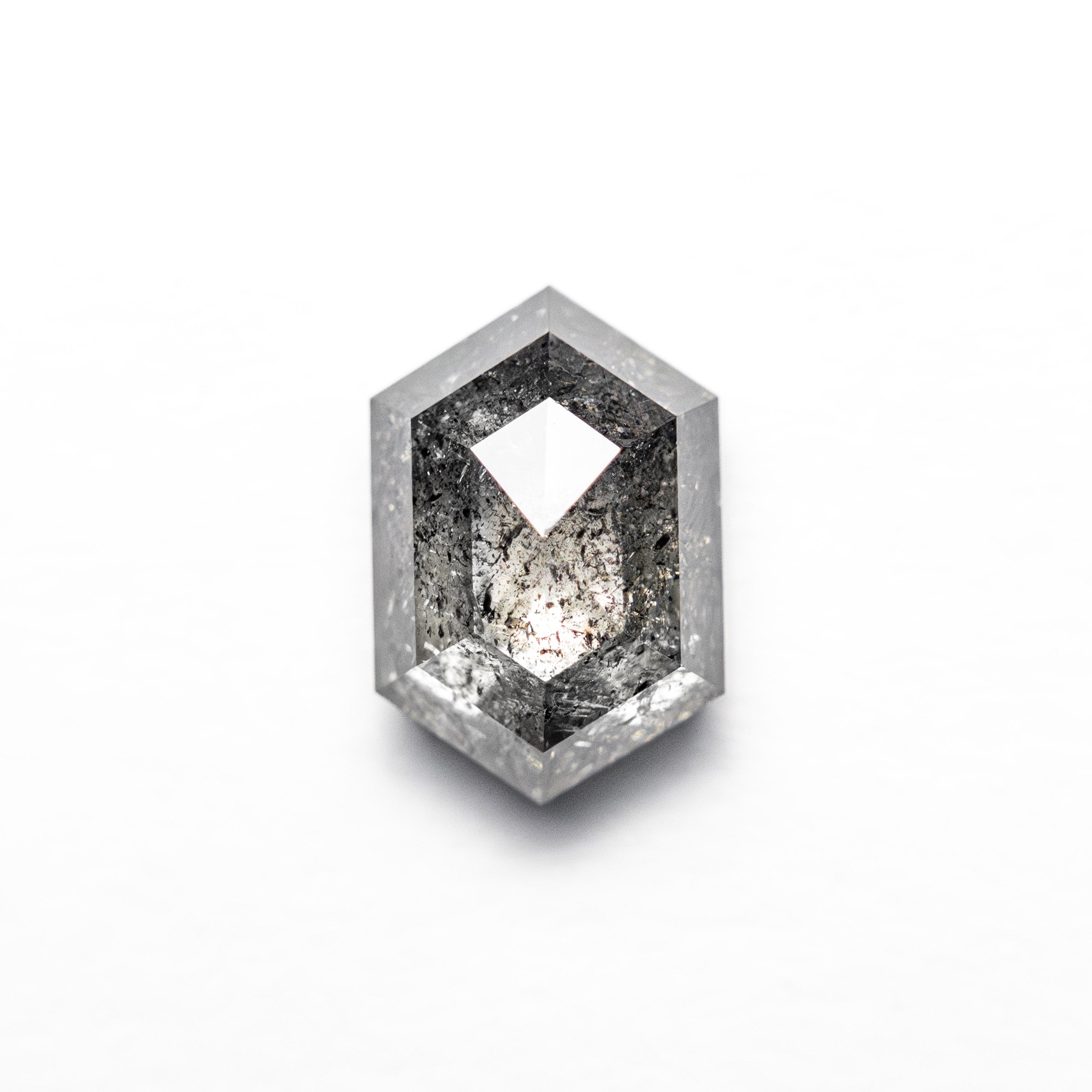 Natural Loose Hexagon Salt hotsell And Pepper Black Grey Color Diamond 1.59 CT 9.10 MM Hexagon Shape Rose Cut Diamond L6636