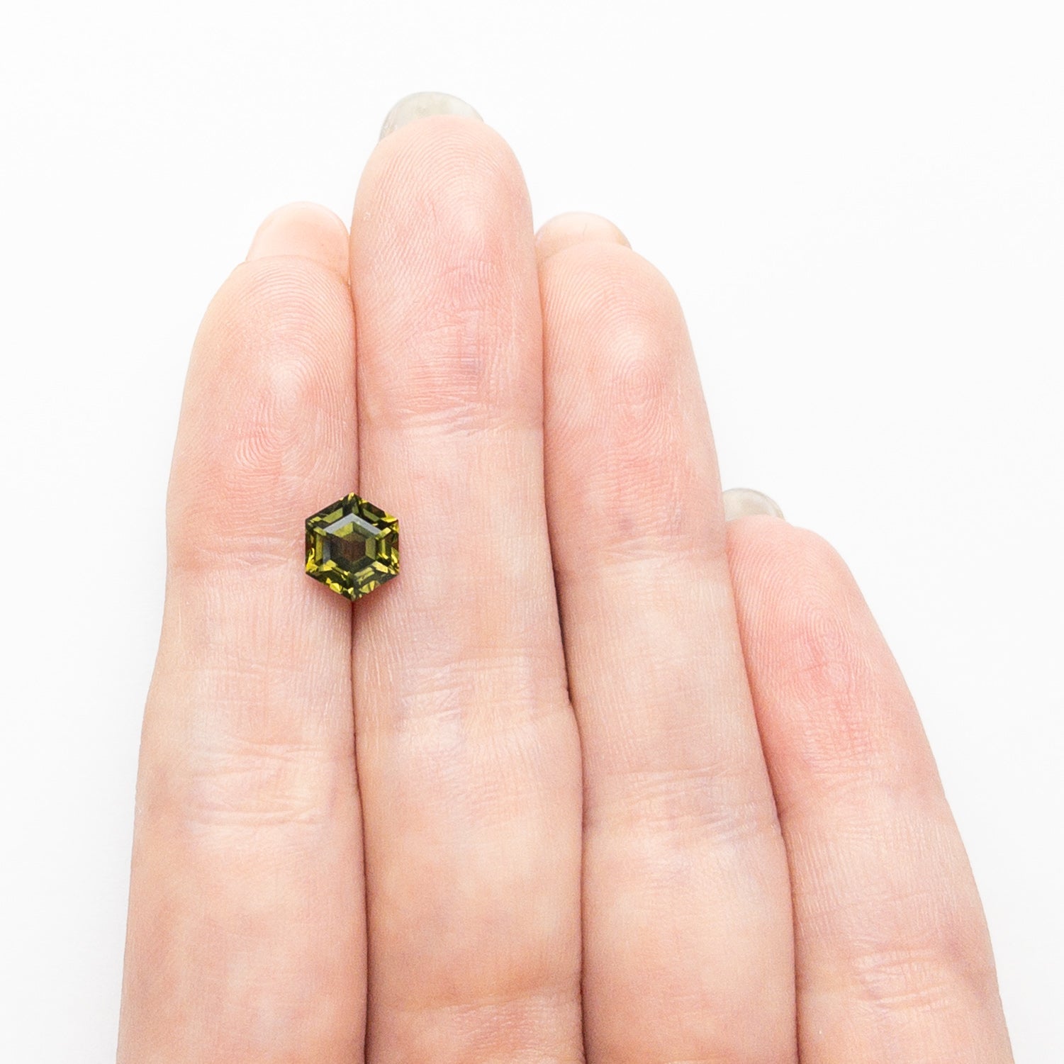 1.80ct 7.73x6.67x4.60mm Hexagon Step Cut Sapphire 26334-01