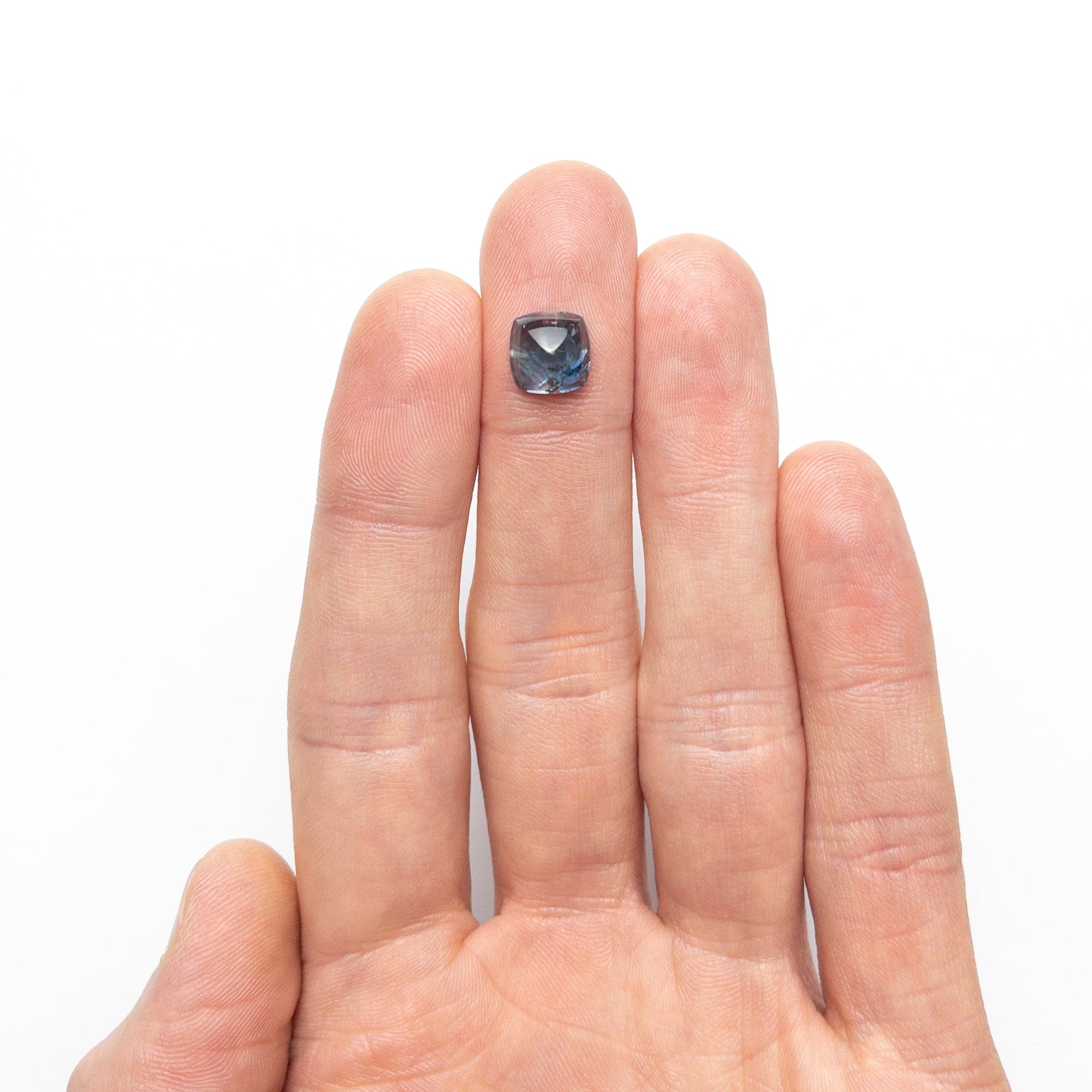 4.10ct 8.54x8.45x5.09mm Sugarloaf Cabochon Cut Sapphire 26537-01