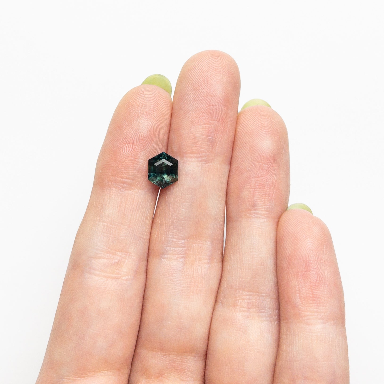 2.00ct 7.75x6.32x5.11mm Hexagon Step Cut Sapphire 26729-01