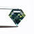 2.99ct 8.66x9.11x6.03mm Shield Step Cut Sapphire 27351-01