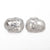2.64cttw 2pc 8.43x6.30x2.70mm 8.28x6.45x2.69mm Polished Raw Diamond Matching Pair 🇨🇦 27704-01