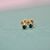 .20 Carats Total Round Cut Blue Spinel Earrings
