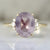 3.59 Carat Mirella Lilac Oval Cut Sapphire Ring